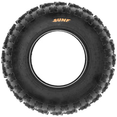 SUNF all-terrain ATV tire with rugged tread pattern for superior traction and durability