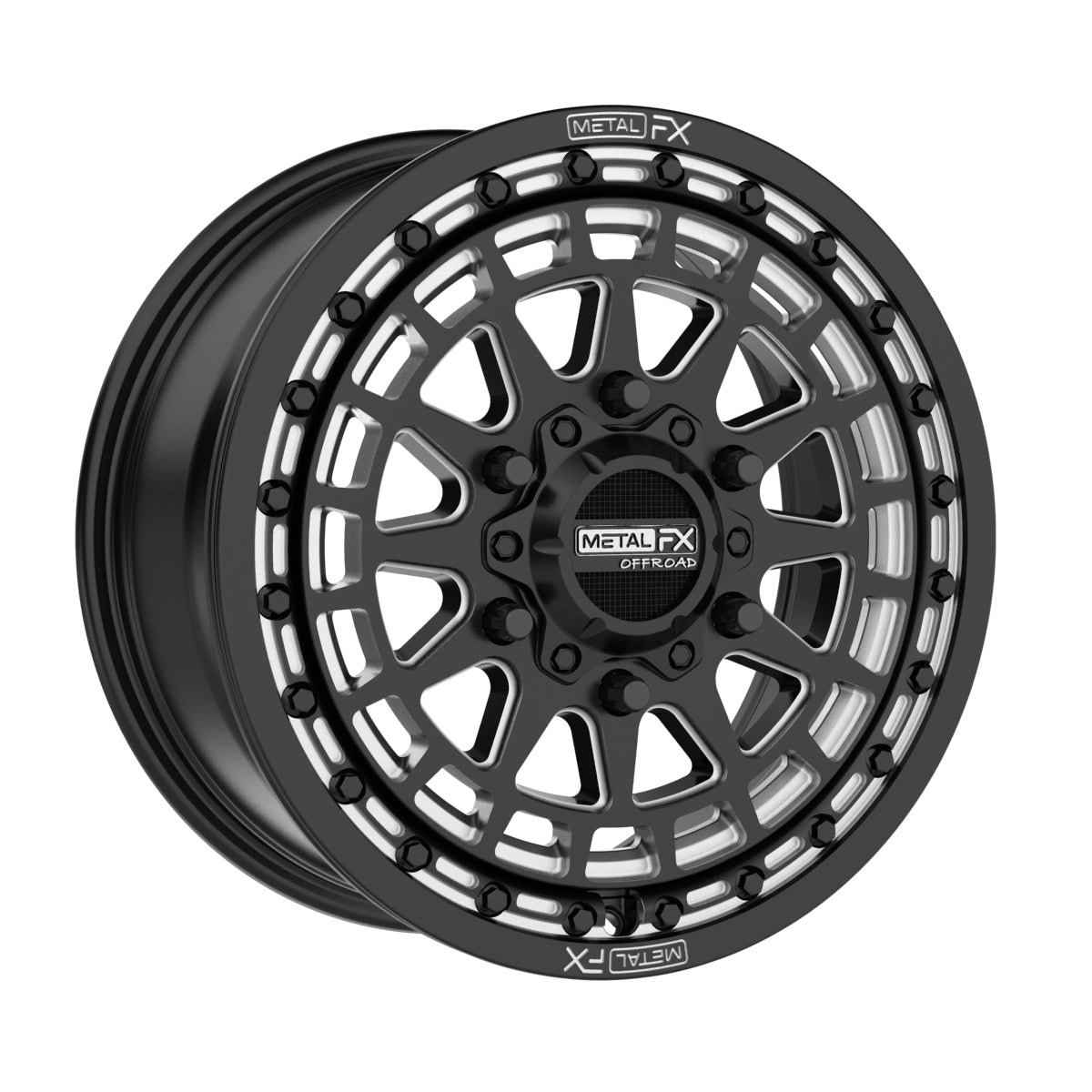 Outlaw 6R Beadlock | Satin Black Contrast Cut - J.I. MOTORSPORTS 626