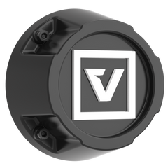 VCAP1 TALL CAP WHITE LOGO 35MM SATIN BLACK - J.I. MOTORSPORTS 626