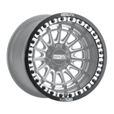 Replacement beadlock rings for UTV wheels displayed on Metal FX rim, featuring a sleek design and versatile fit.