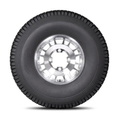 Tensor Regulator 2 tire for UTV, featuring durable tread and sleek aluminum wheels.