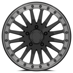 V06 BEADLOCK 15X8 +40 5X114.3 GLOSS BLACK - J.I. MOTORSPORTS 626
