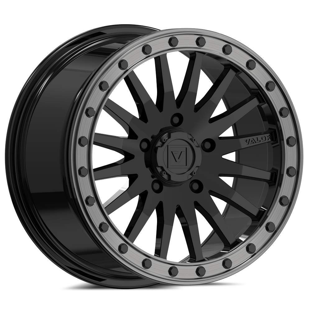 V06 BEADLOCK 15X8 +40 5X114.3 GLOSS BLACK - J.I. MOTORSPORTS 626
