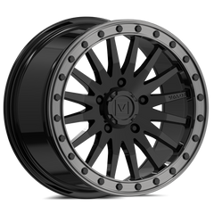 V06 BEADLOCK 15X8 +40 5X114.3 GLOSS BLACK - J.I. MOTORSPORTS 626