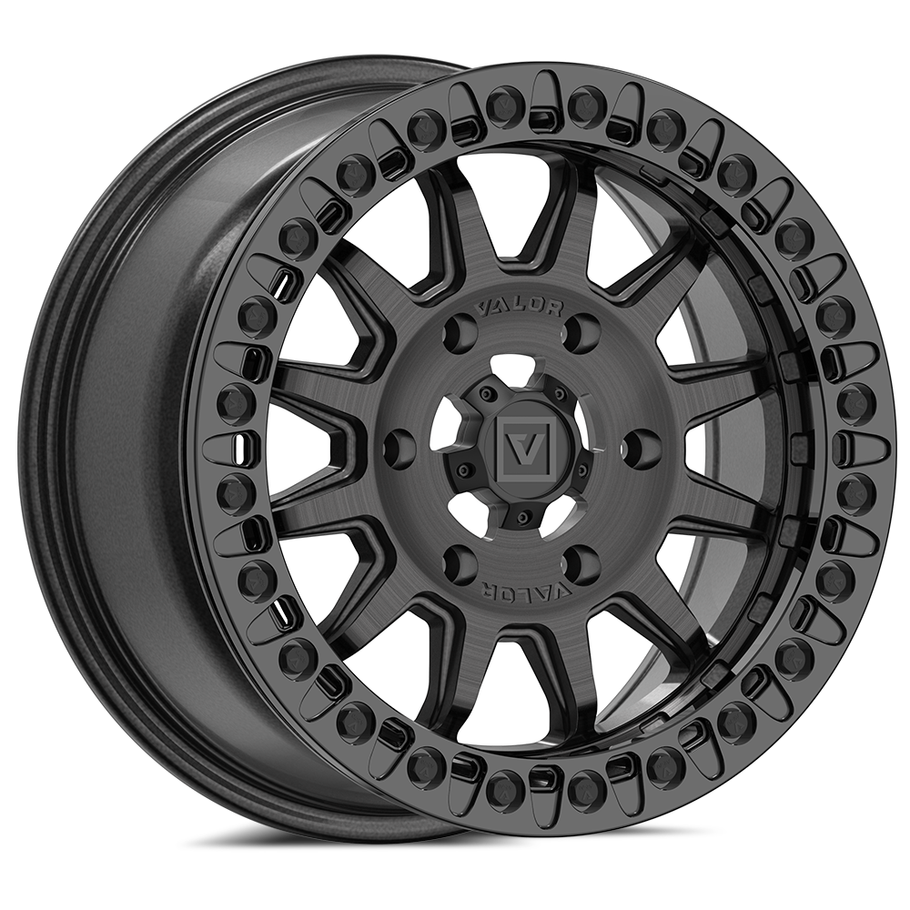 V09 BEADLOCK 15X7 +40 6X139.7 BRUSHED CHARCOAL - J.I. MOTORSPORTS 626