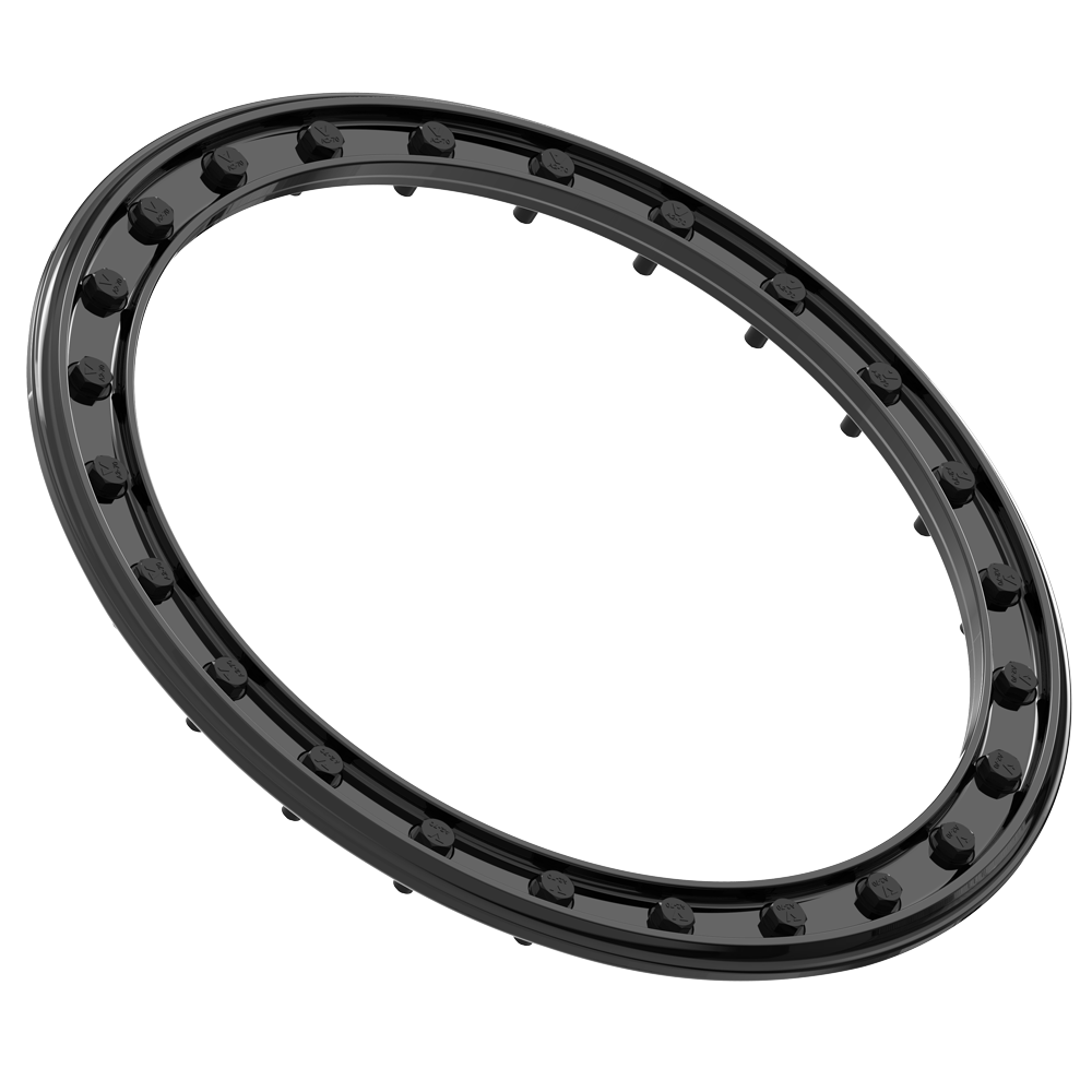 15" VBR10 BEADLOCK RING - GLOSS BLACK - J.I. MOTORSPORTS 626