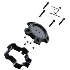 VCAP2 CAP RISER SATIN BLACK - ABS - J.I. MOTORSPORTS 626