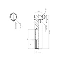 6 POINT SPLINE KEY - J.I. MOTORSPORTS 626