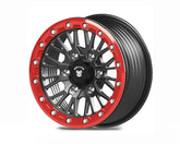 BT PRO-08 Brawler performance wheels showcasing a striking design with a forged disk and vibrant red accents.