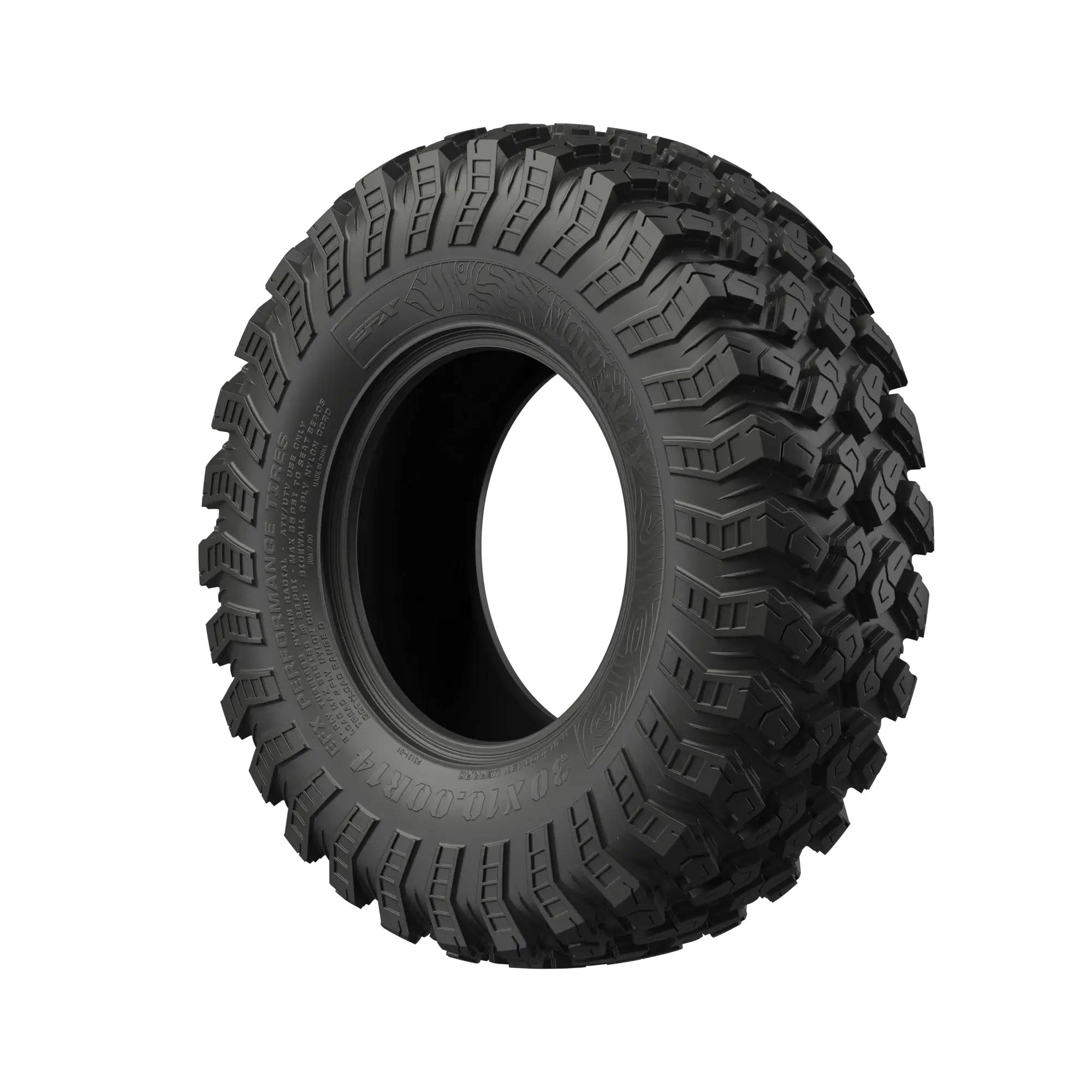 EFX MotoRally tire showcasing rugged tread design for enhanced grip and performance in desert off-road conditions.