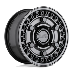 Black Rhino Armory UTV wheel, rugged design suited for off-road vehicles, available in 14x7 and 15x7 sizes, mil-spec style.
