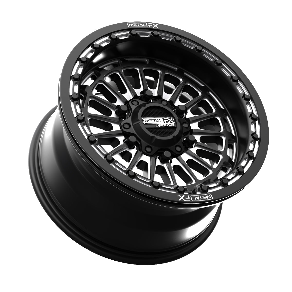 Delta 6R Beadlock | Satin Black Contrast Cut - J.I. MOTORSPORTS 626