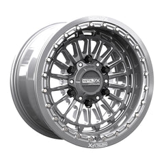 Delta 6R Beadlock wheels in gunmetal contrast cut, showcasing unique design and 6061-T6 forged aluminum construction.