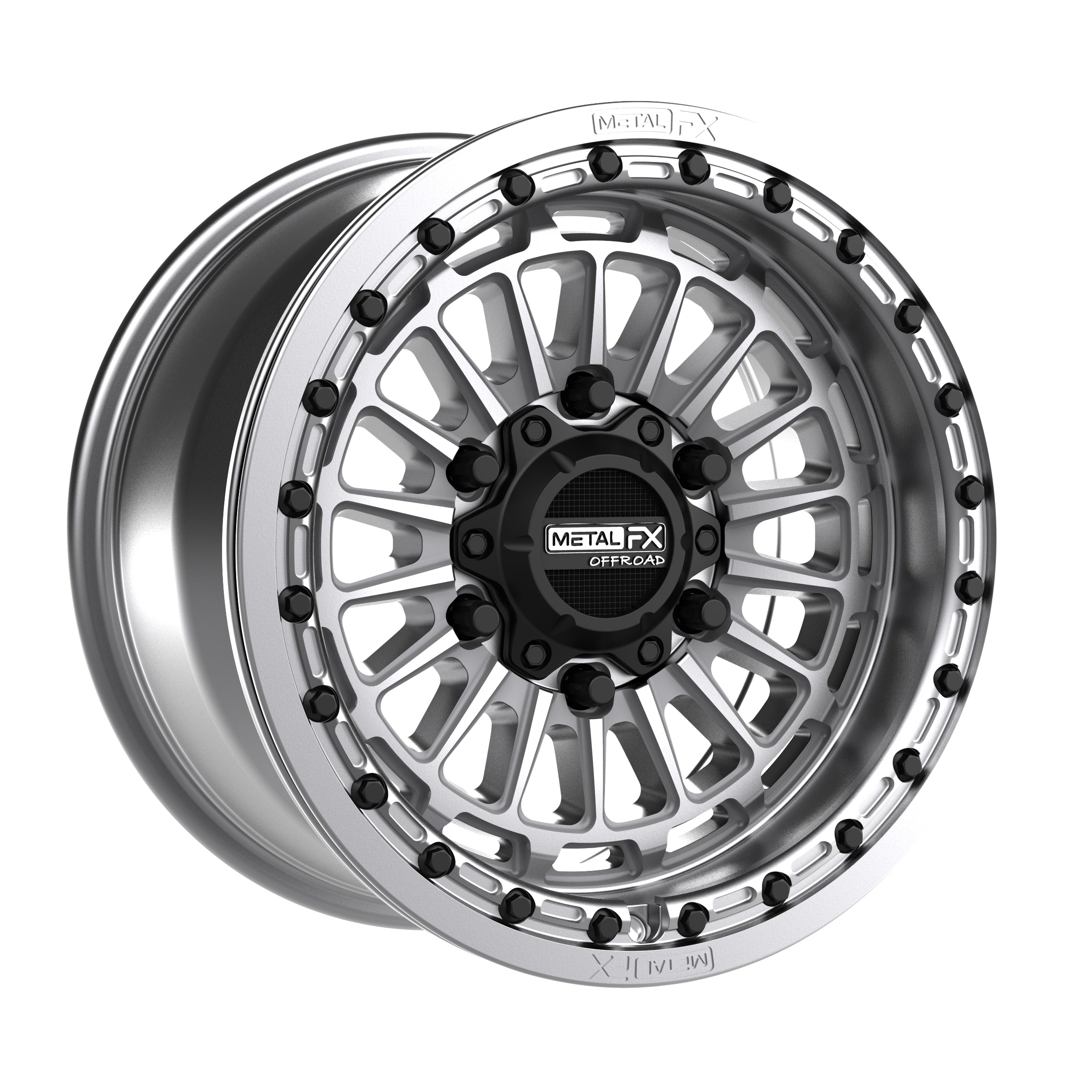 Delta 6R beadlock wheel showcasing Metal FX Offroad's unique design and durable construction.