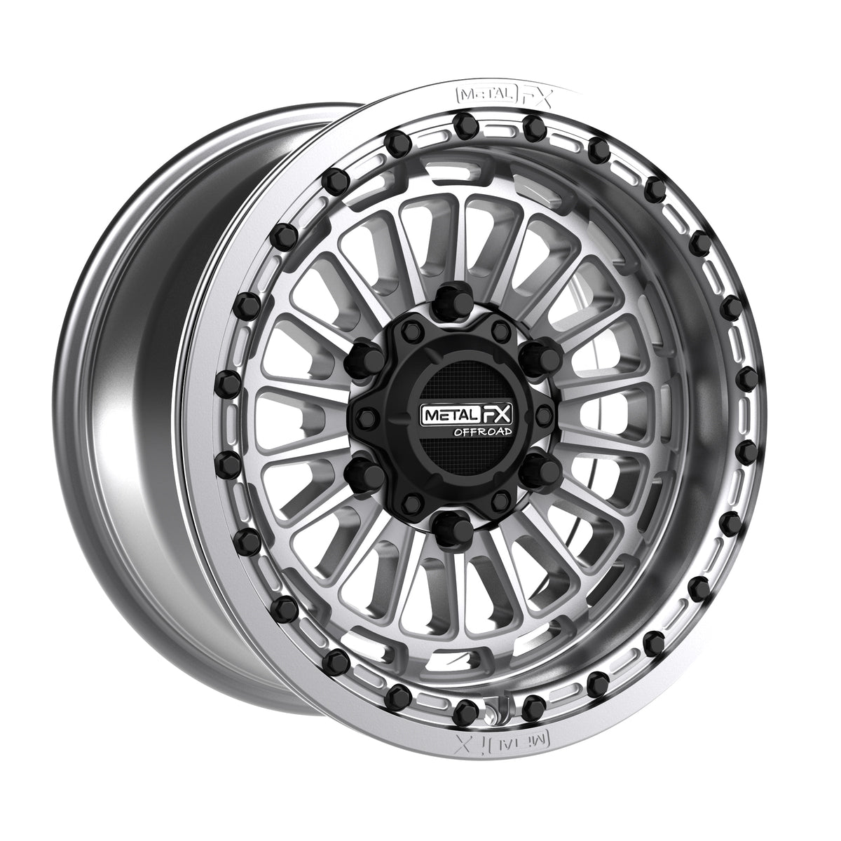 Delta 6R beadlock wheel showcasing Metal FX Offroad's unique design and durable construction.