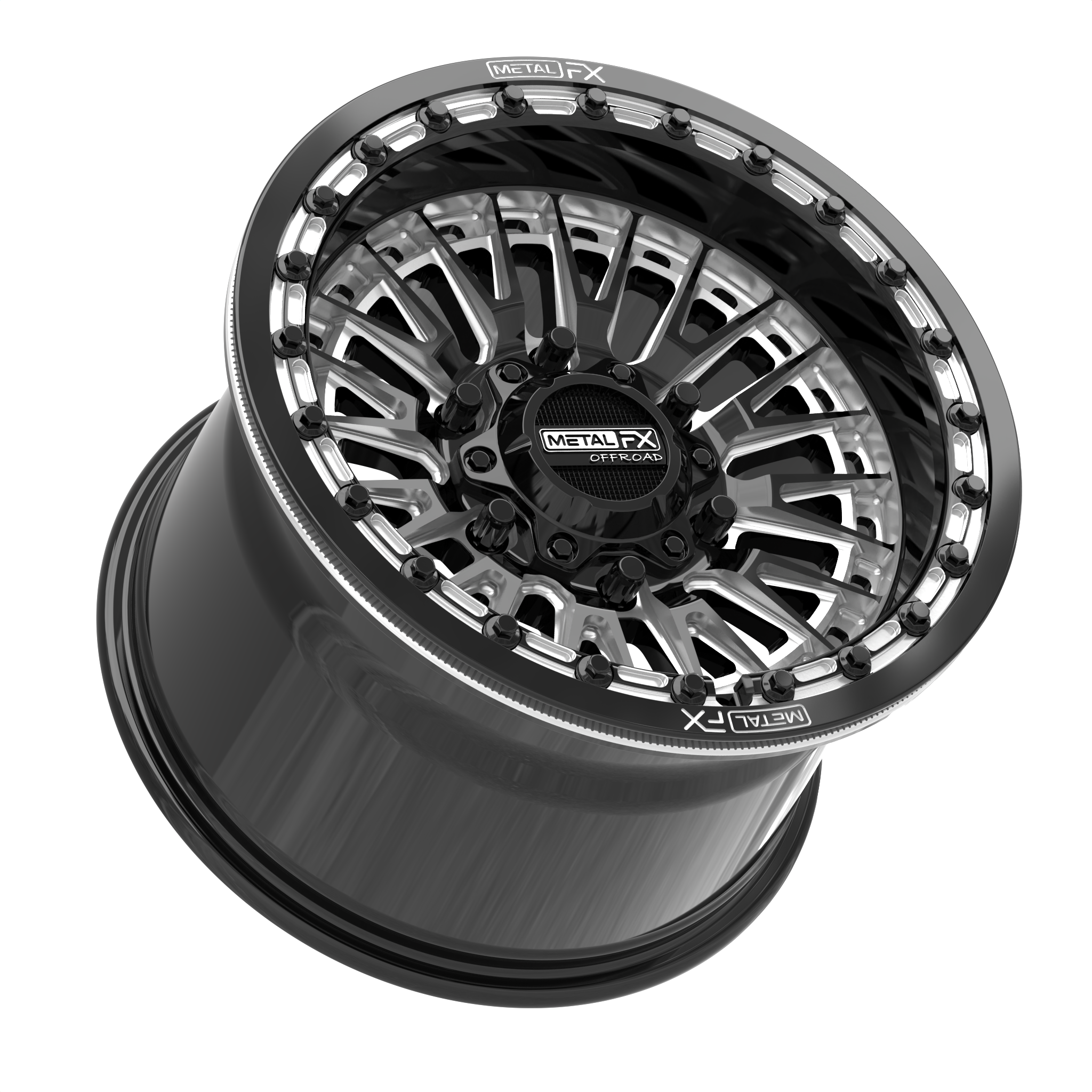 Slayer 6R Beadlock | Gloss Black Contrast Cut - J.I. MOTORSPORTS 626