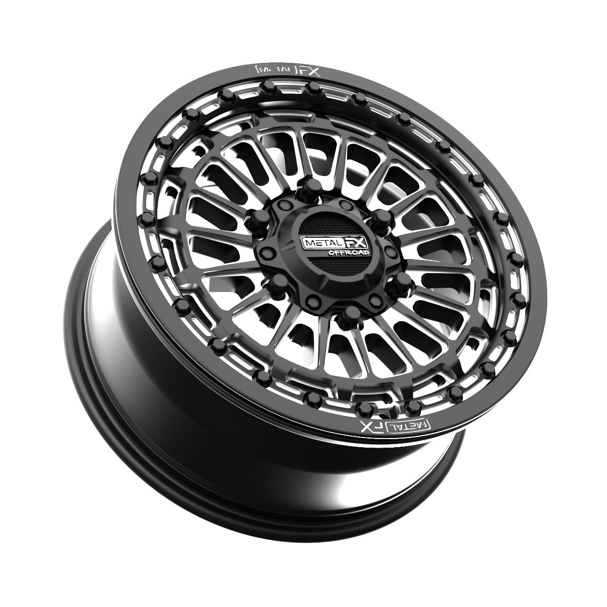 Delta 6R Beadlock | Satin Black Contrast Cut - J.I. MOTORSPORTS 626