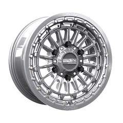 Delta 6R Beadlock wheels in gunmetal contrast cut finish for enhanced style and performance.
