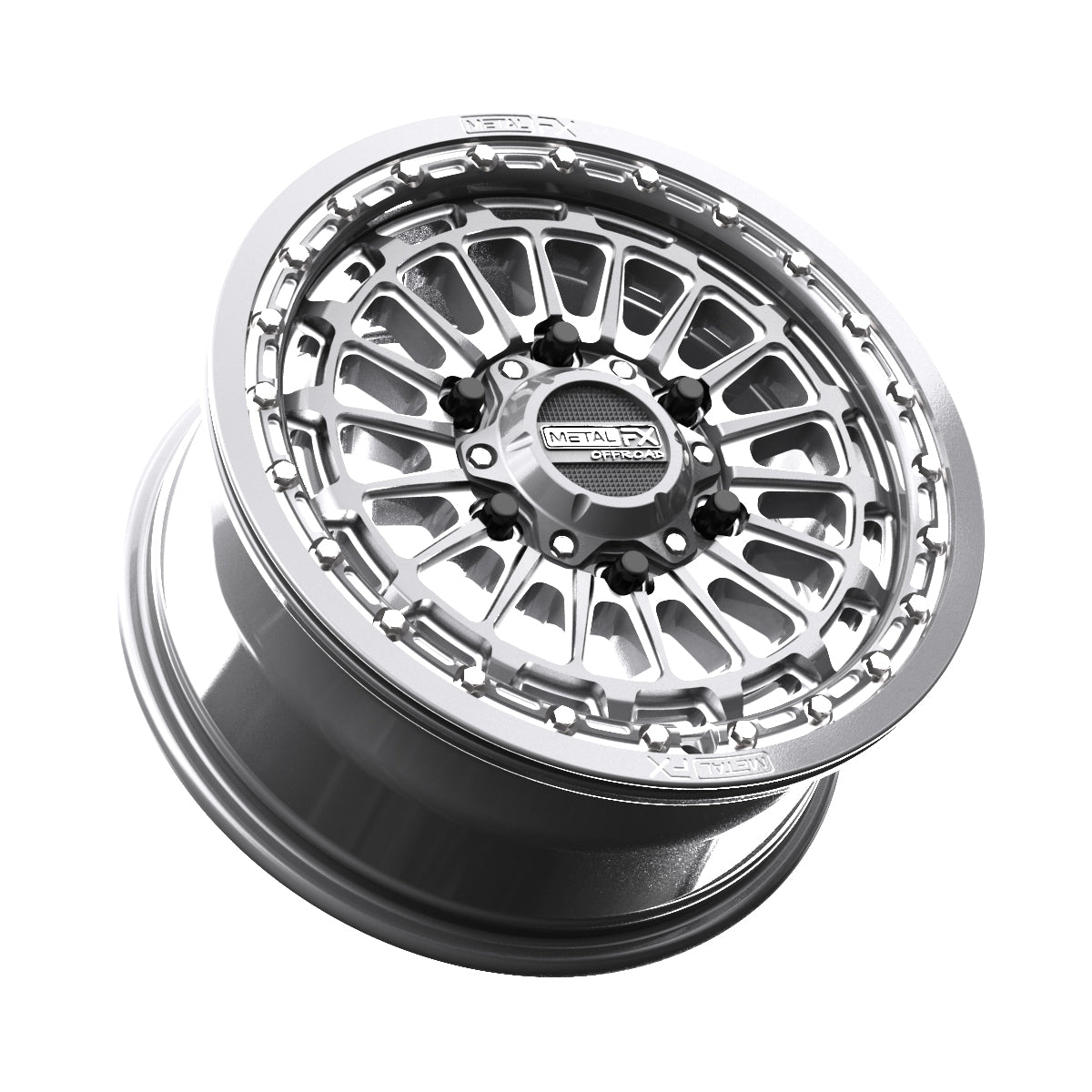 Delta 6R Beadlock wheels by Metal FX Offroad with a sleek design and durable construction.