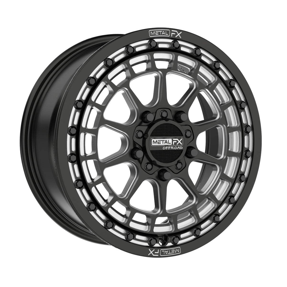 Outlaw R Beadlock | Satin Black Contrast Cut - J.I. MOTORSPORTS 626