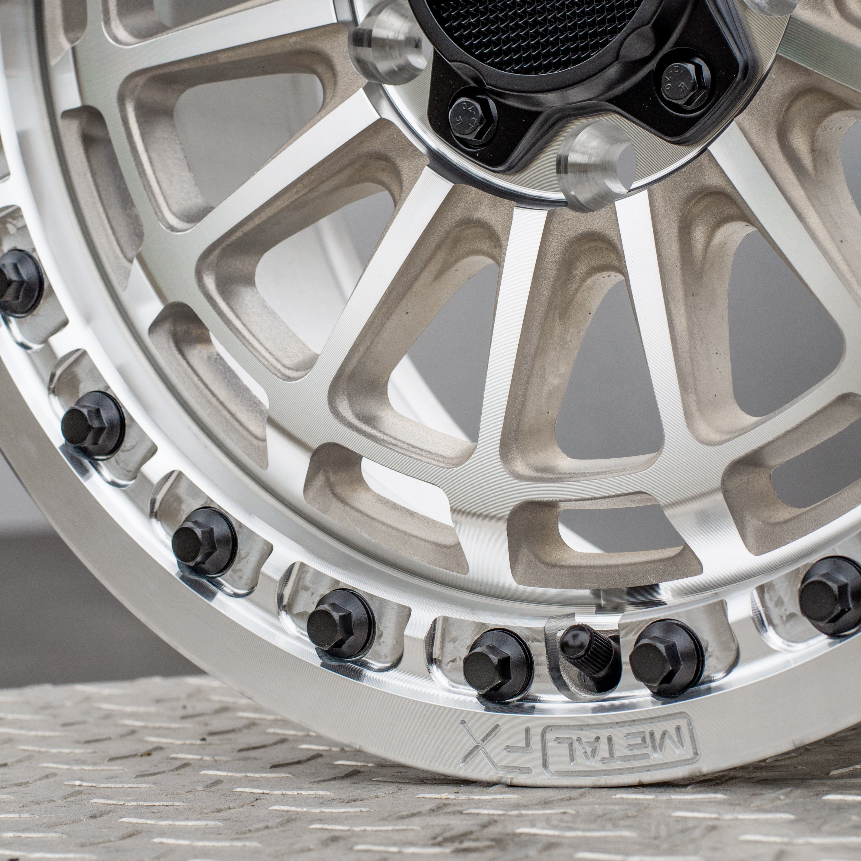 Delta R beadlock wheels showcasing the unique concave design and durable 6061-T6 Billet Beadlock detail.