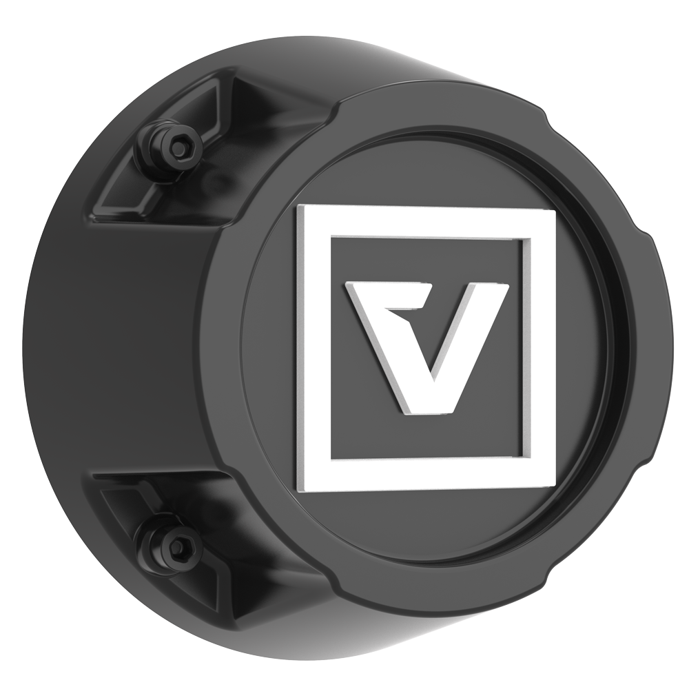 VCAP1 TALL CAP WHITE LOGO 35MM SATIN BLACK - J.I. MOTORSPORTS 626