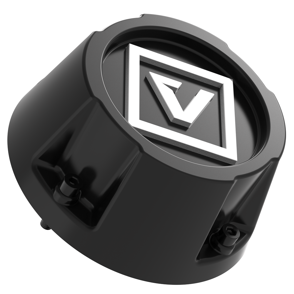 VCAP1 TALL CAP WHITE LOGO 35MM SATIN BLACK - J.I. MOTORSPORTS 626