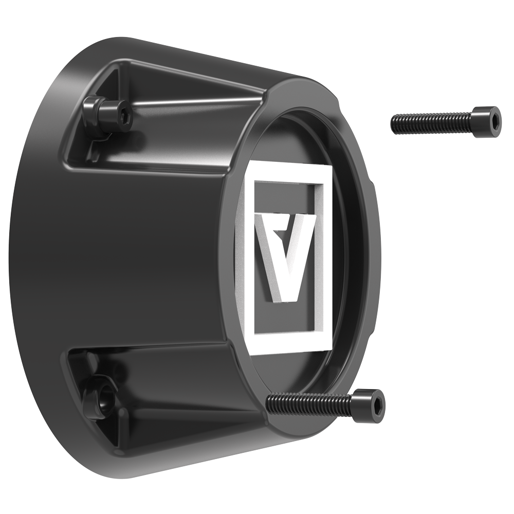 VCAP1 TALL CAP WHITE LOGO 35MM SATIN BLACK - J.I. MOTORSPORTS 626