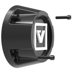 VCAP1 TALL CAP WHITE LOGO 35MM SATIN BLACK - J.I. MOTORSPORTS 626