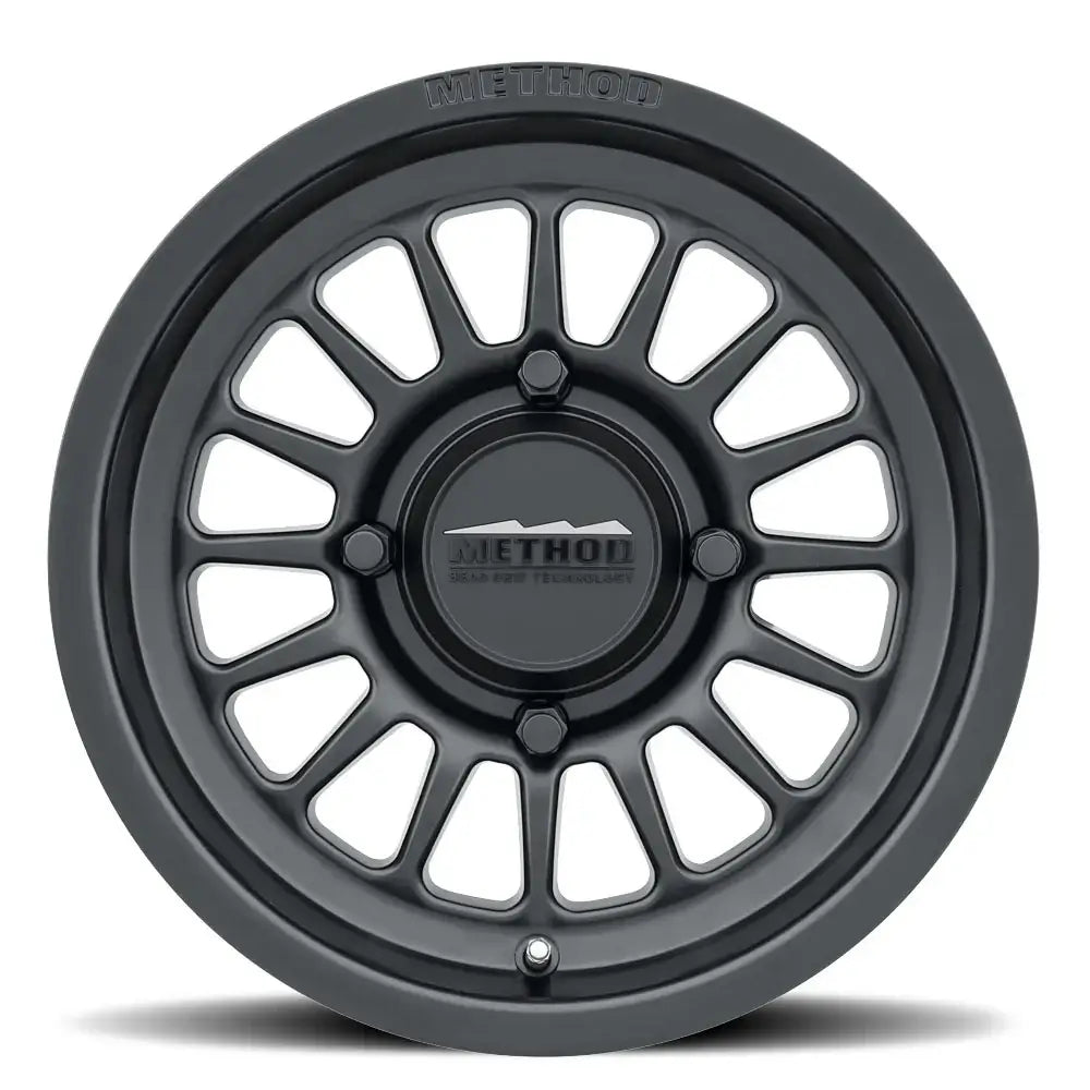 411 UTV Bead Grip Matte Black UTV Wheel featuring a 16 spoke design and METHOD logo.