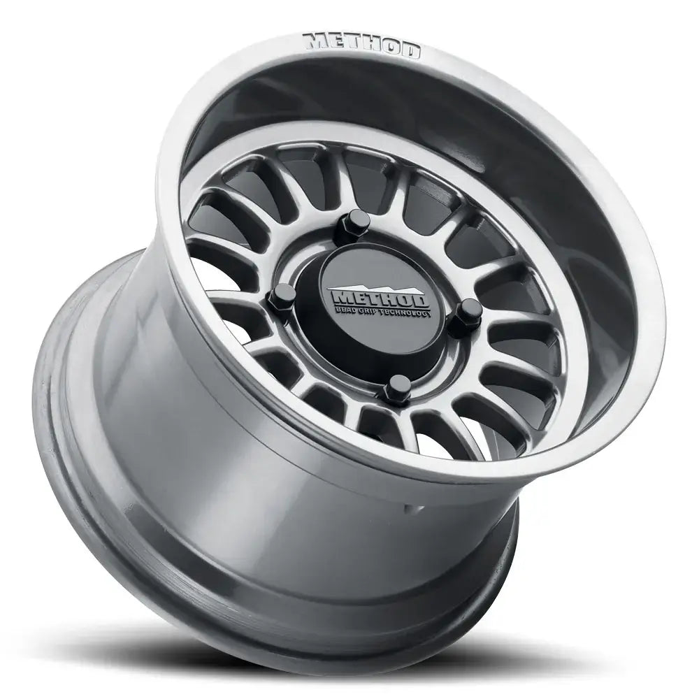 411 UTV Bead Grip Matte Black UTV Wheel featuring 16 spokes and debossed METHOD logo.