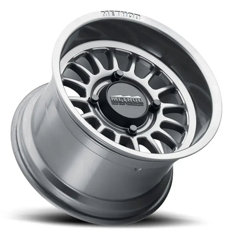411 UTV Bead Grip Matte Black UTV Wheel featuring 16 spokes and debossed METHOD logo.