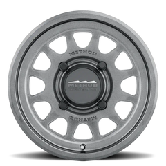 414 UTV Bead Grip® wheel with sleek gray finish and unique design, ideal for off-road performance and style.