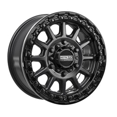 Rampage 6R Beadlock | Satin Black w/ Gloss Black Ring
