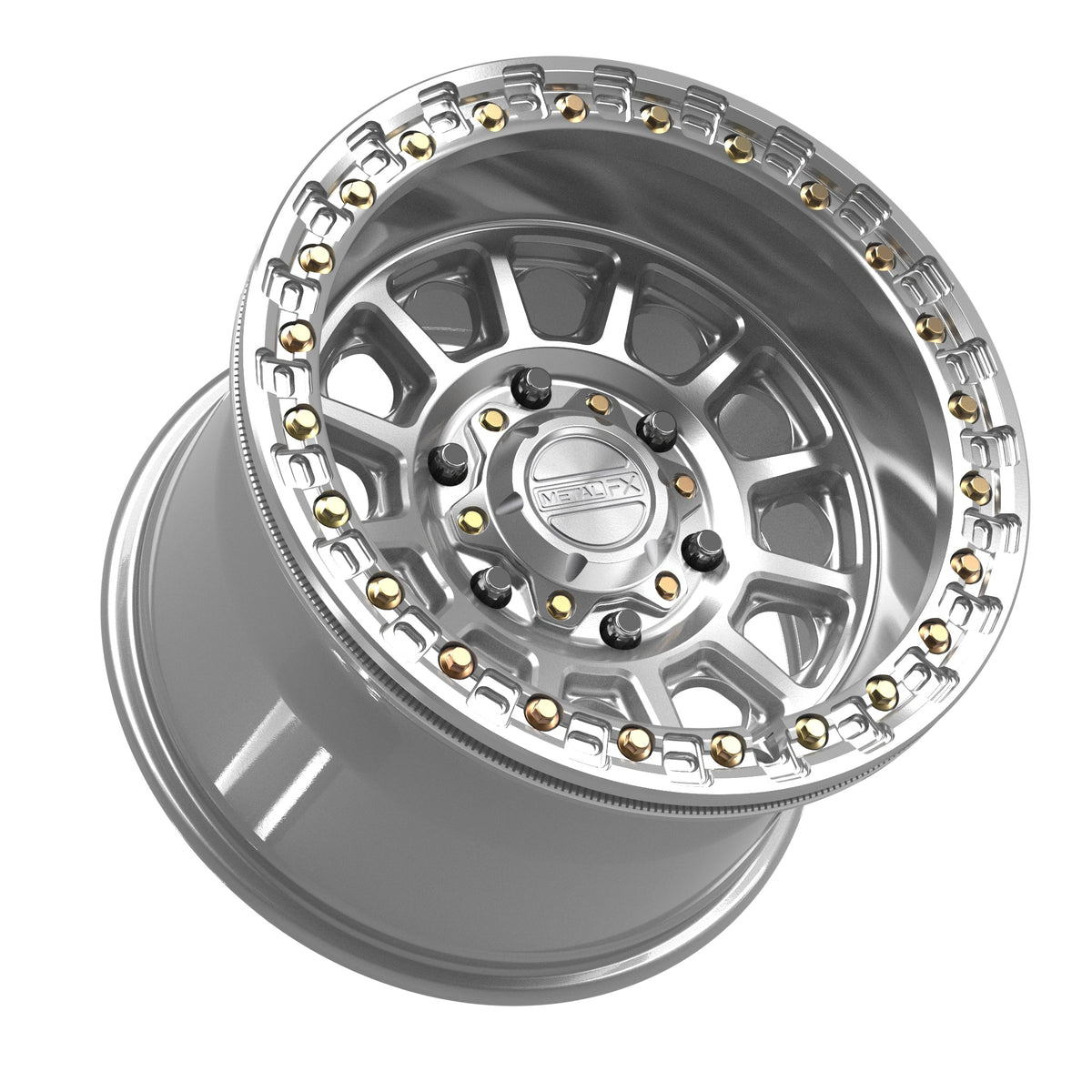 Rampage 6R Beadlock | Gloss Silver Machined - J.I. MOTORSPORTS 626