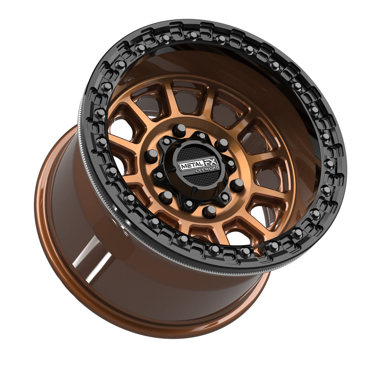 Rampage 6R Beadlock | Smoked Bronze w/ Gloss Black Ring - J.I. MOTORSPORTS 626