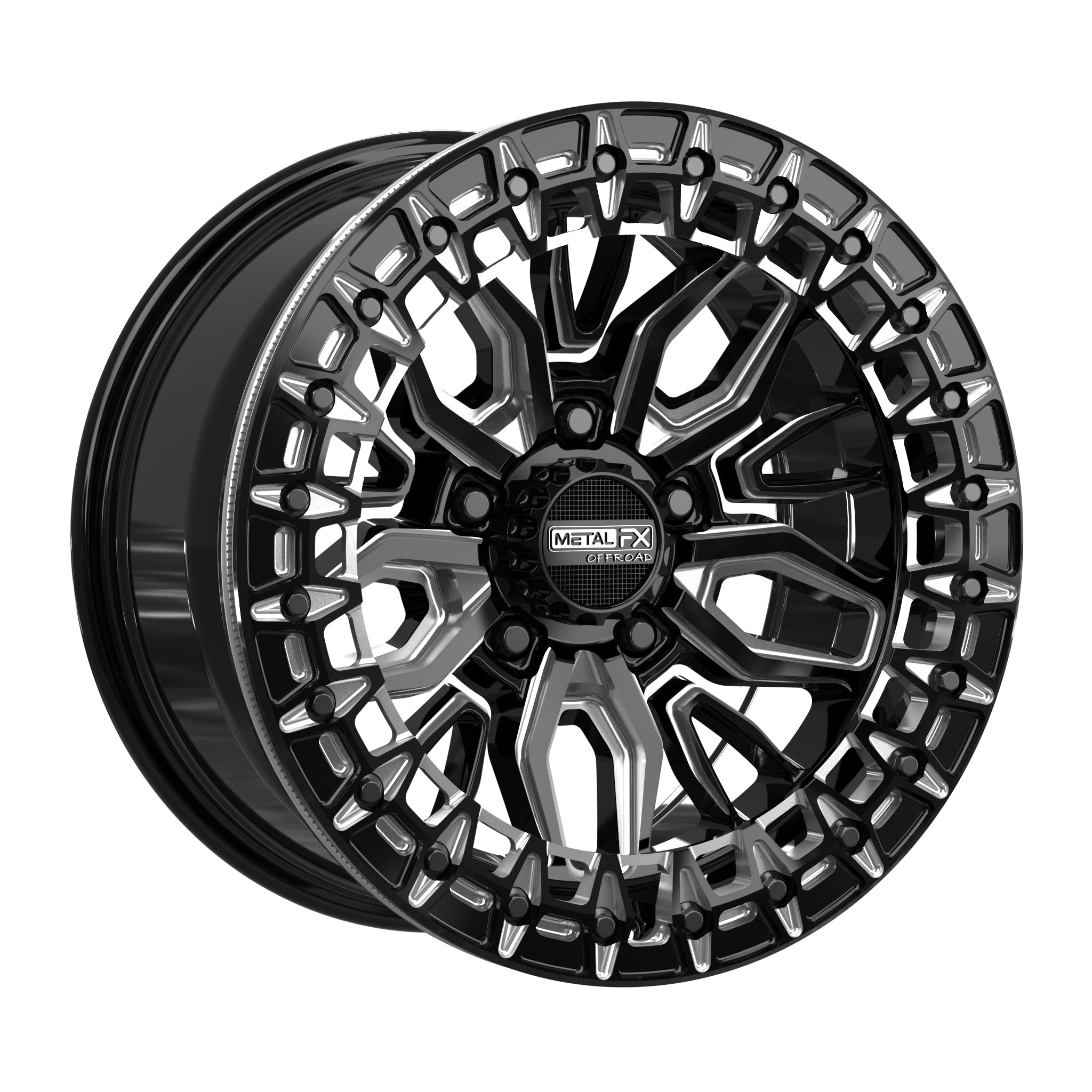 Mayhem R Beadlock UTV Wheels - Gloss Black Performance 5-Lug - J.I. MOTORSPORTS 626