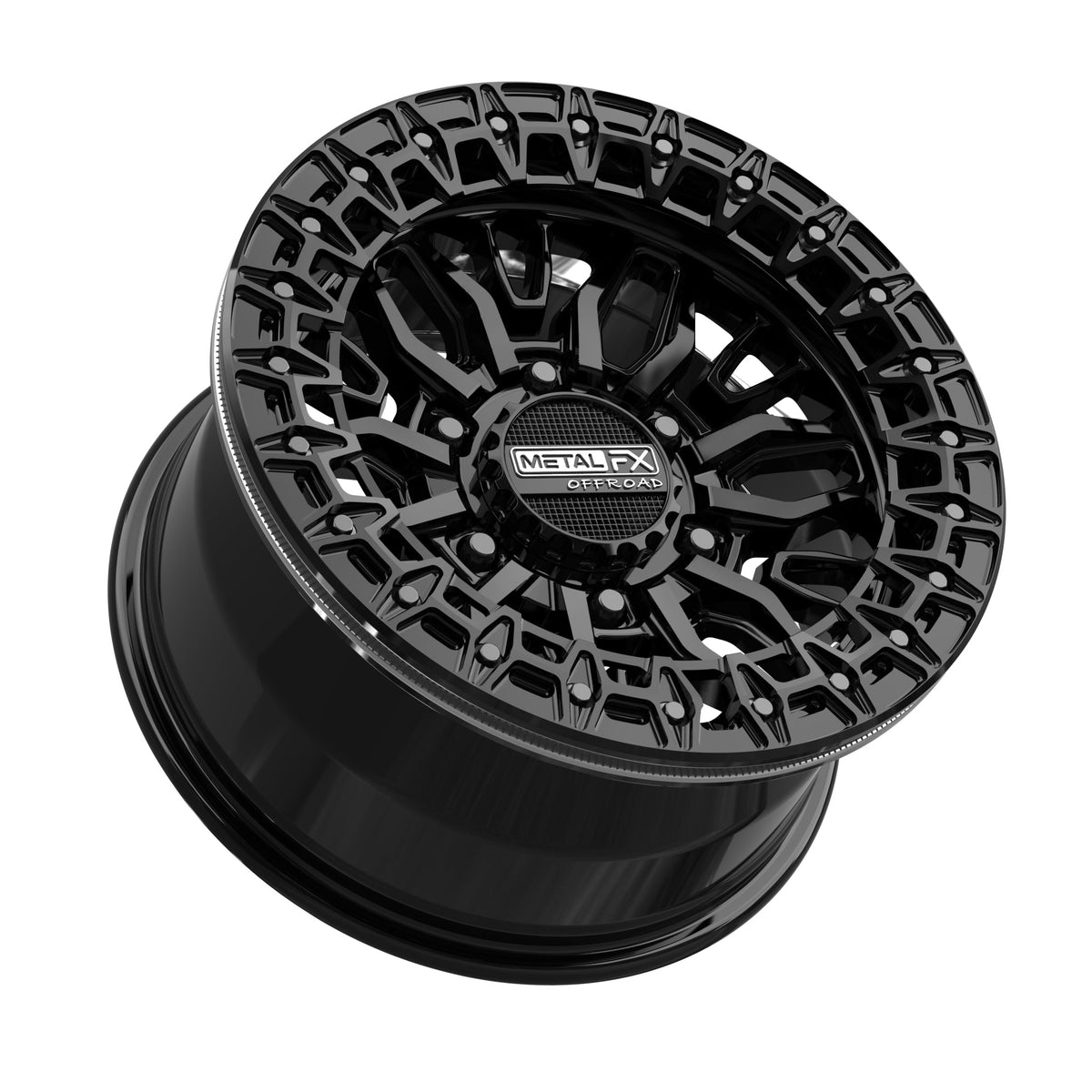 Mayhem 6R Gloss Black Beadlock Wheels - Rugged Off-Road Performance - J.I. MOTORSPORTS 626