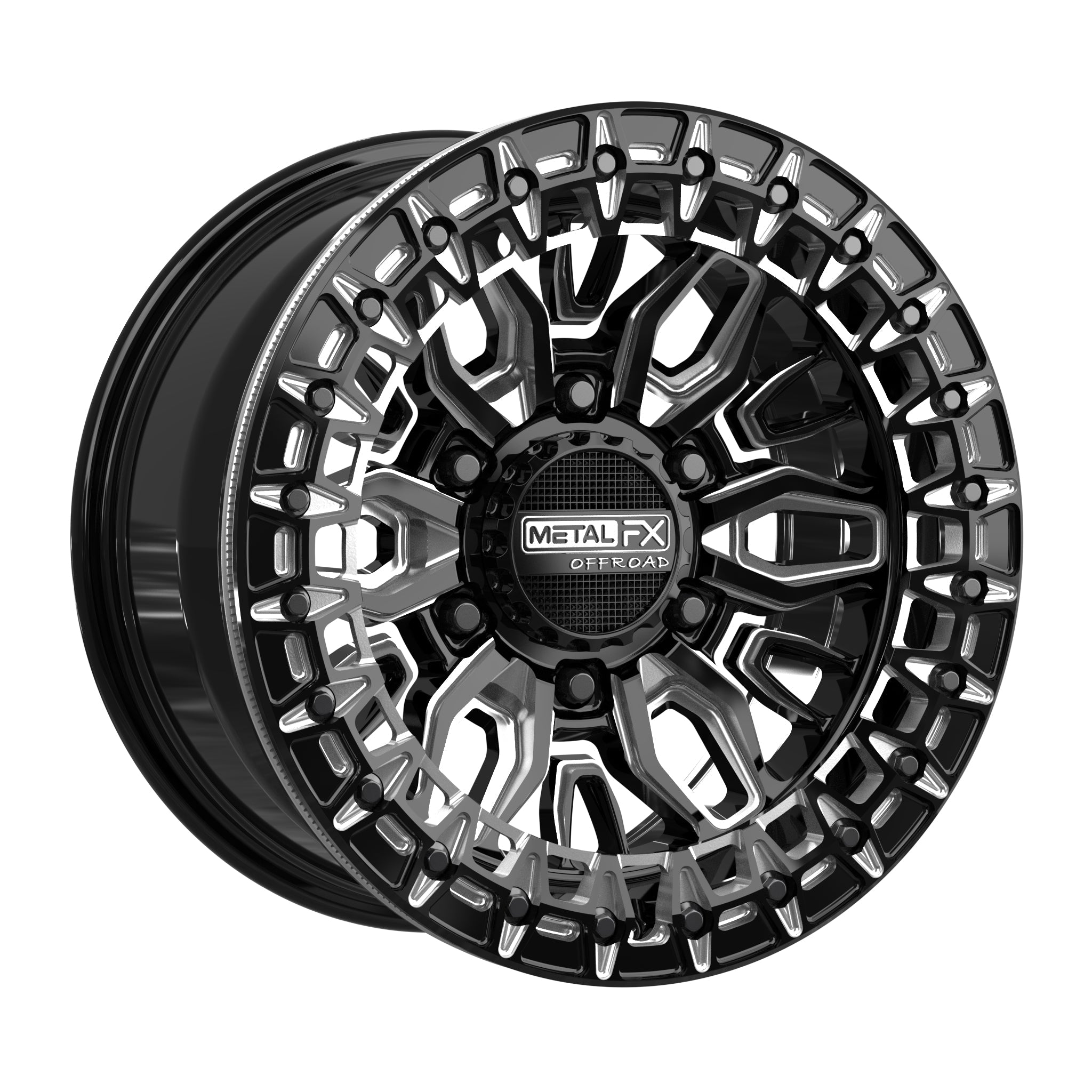 Mayhem 6R Gloss Black Beadlock Off-Road Wheel - J.I. MOTORSPORTS 626