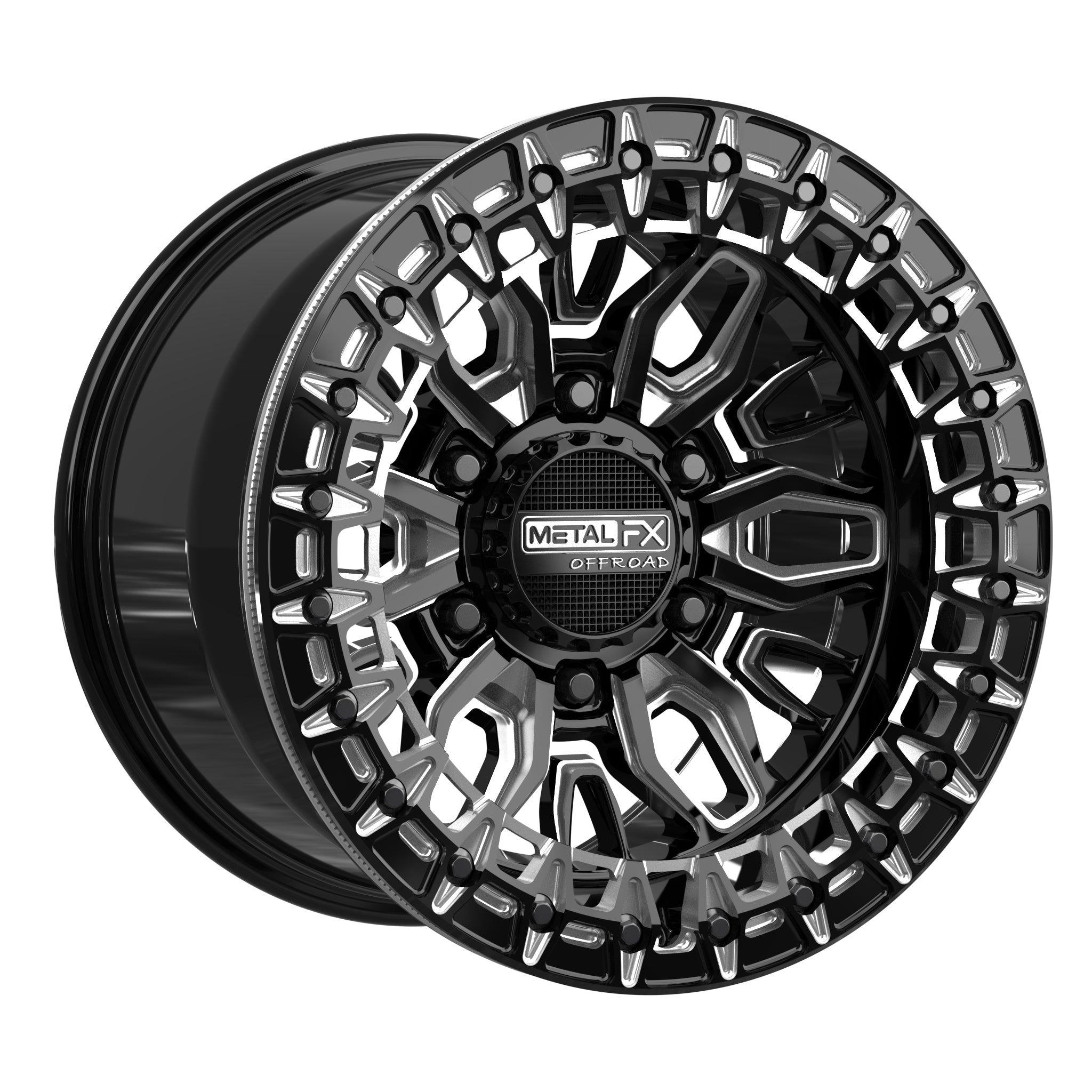 Mayhem 6R Gloss Black Beadlock Off-Road Wheel - J.I. MOTORSPORTS 626
