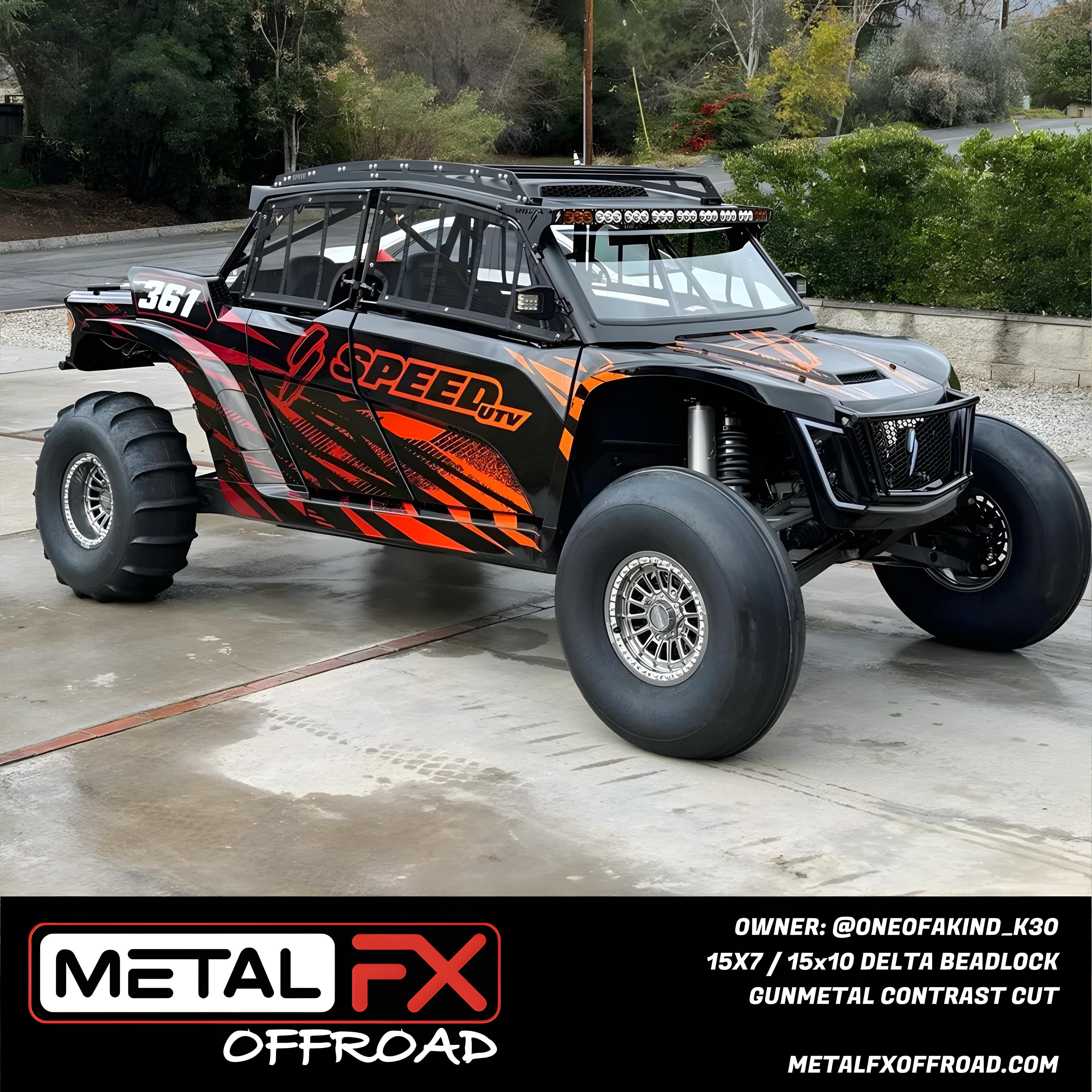 Delta Beadlock | Gunmetal Contrast Cut - J.I. MOTORSPORTS 626