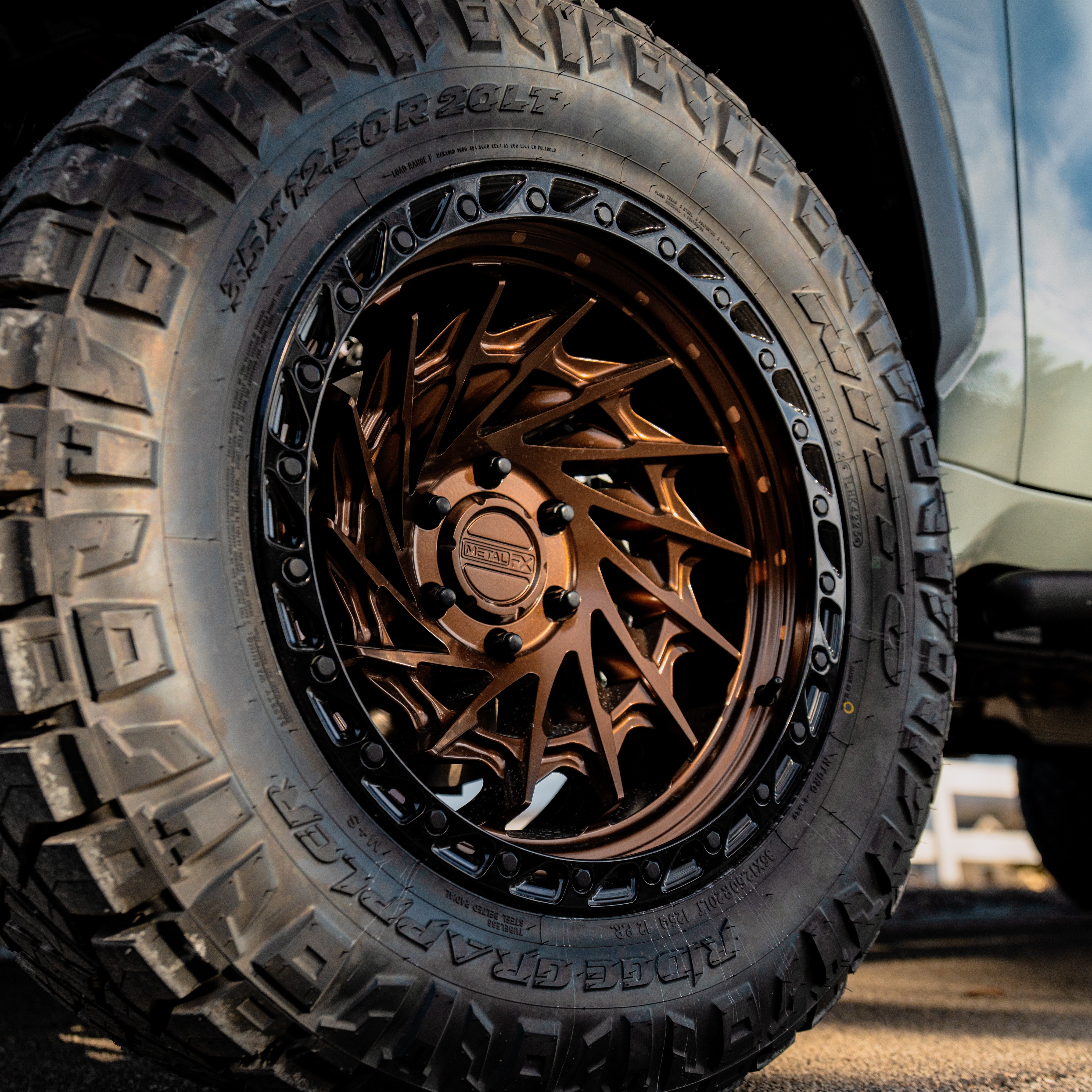 Typhoon Truck | Smoked Bronze Center Gloss Black Lip