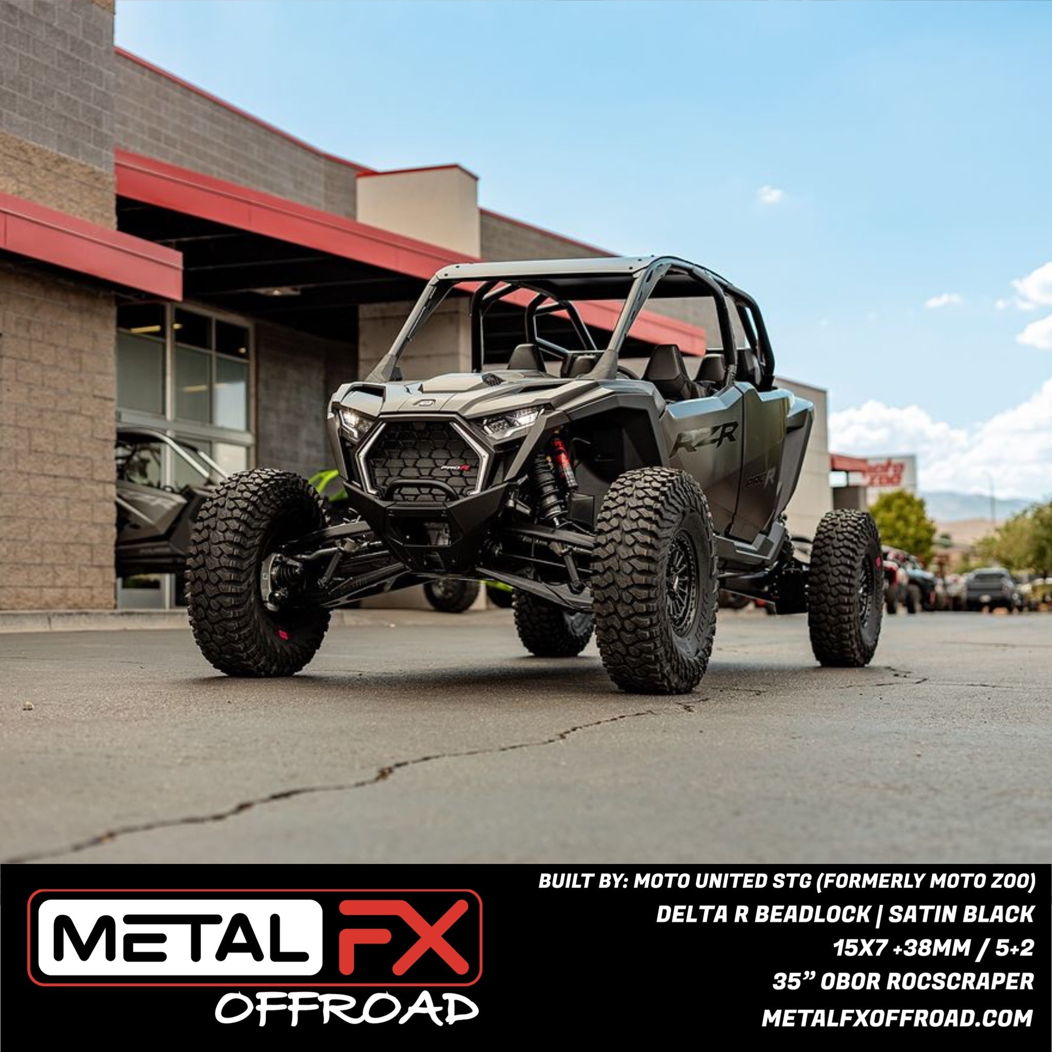 Delta R Beadlock | Satin Black - J.I. MOTORSPORTS 626