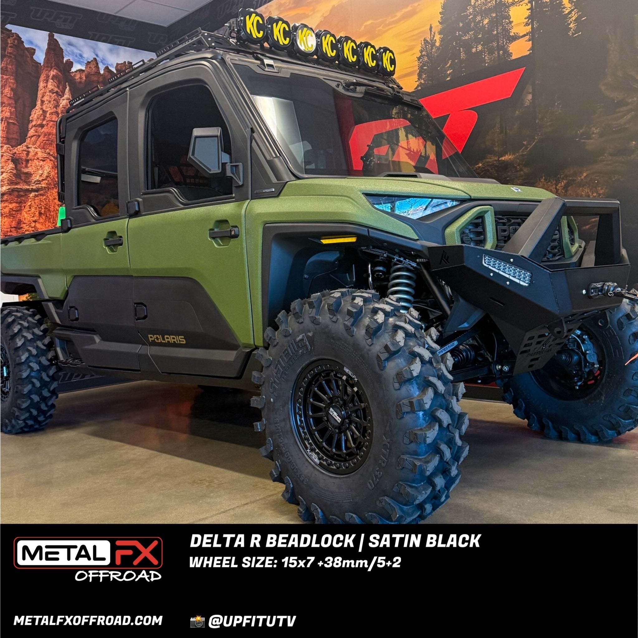 Delta R Beadlock | Satin Black - J.I. MOTORSPORTS 626