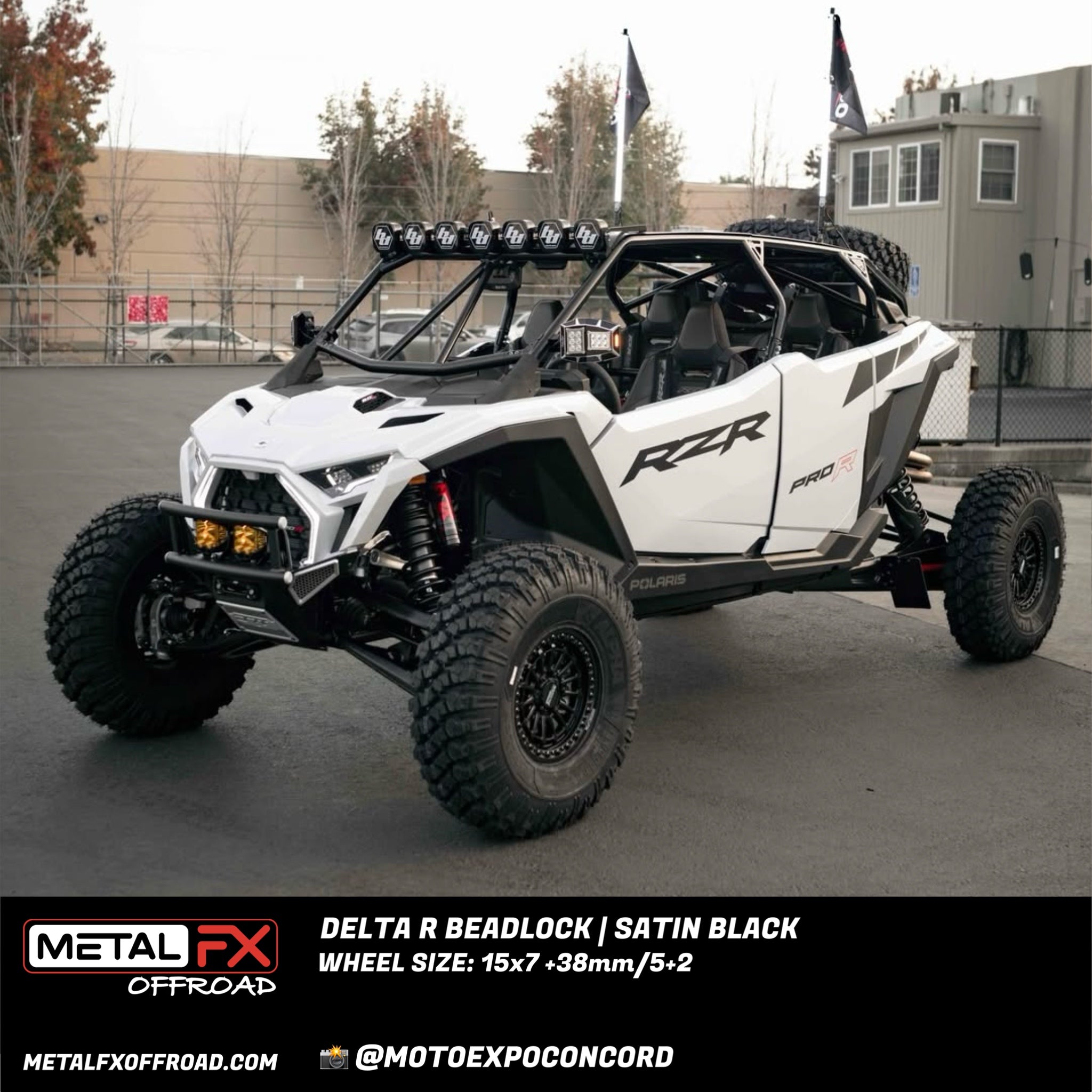 Delta R Beadlock | Satin Black - J.I. MOTORSPORTS 626