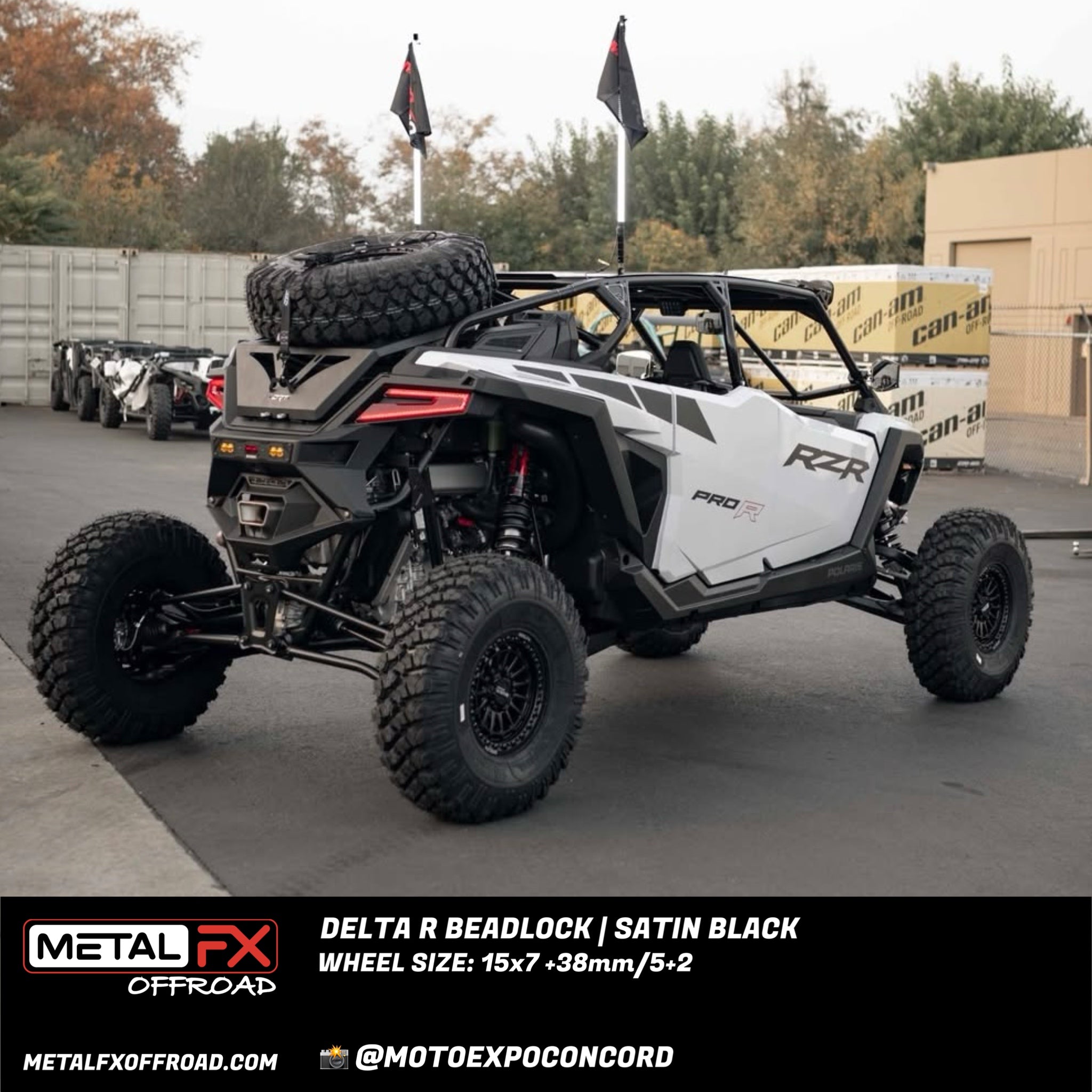 Delta R Beadlock | Satin Black - J.I. MOTORSPORTS 626
