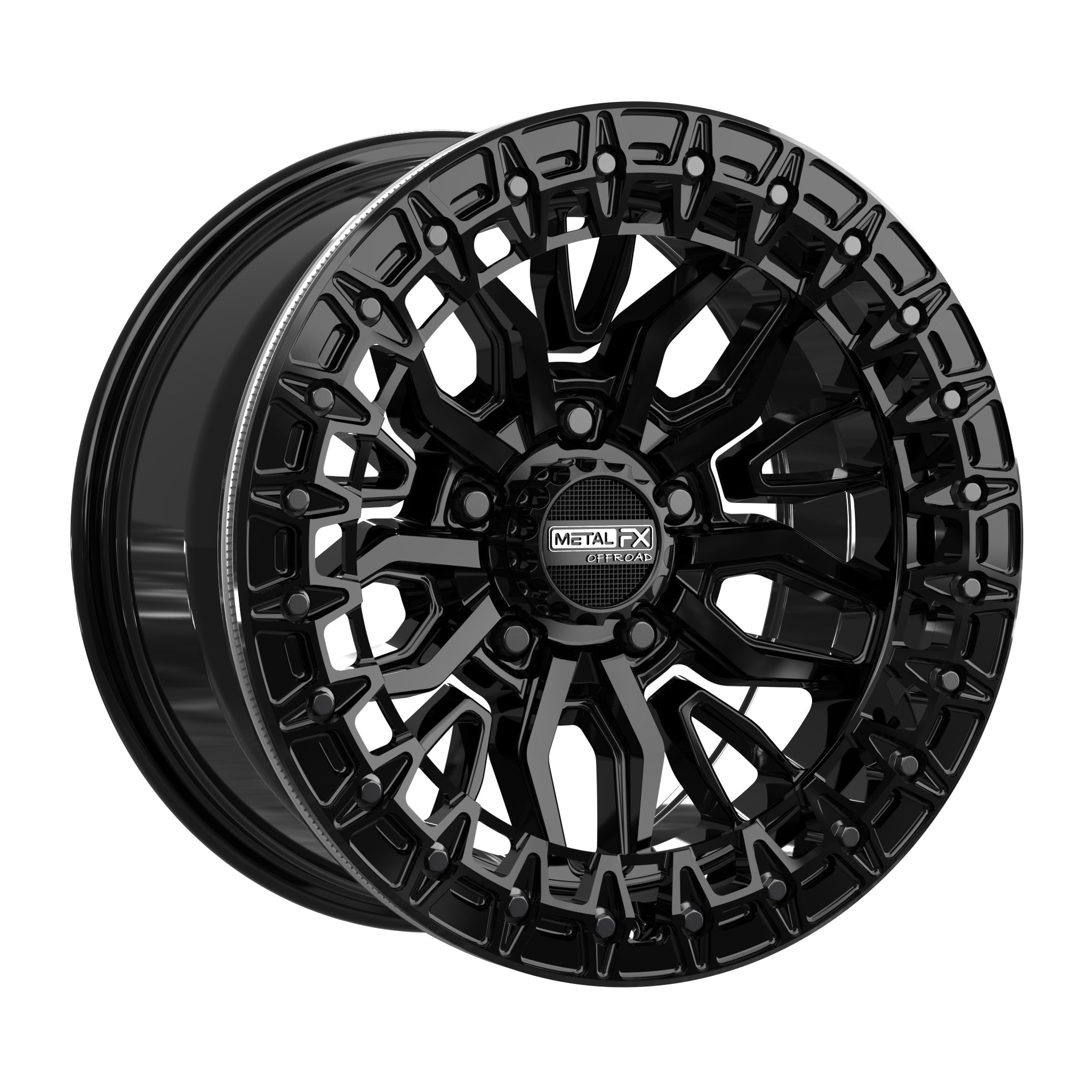 Mayhem R Gloss Black Beadlock UTV Wheel - Ultimate Terrain Mastery - J.I. MOTORSPORTS 626