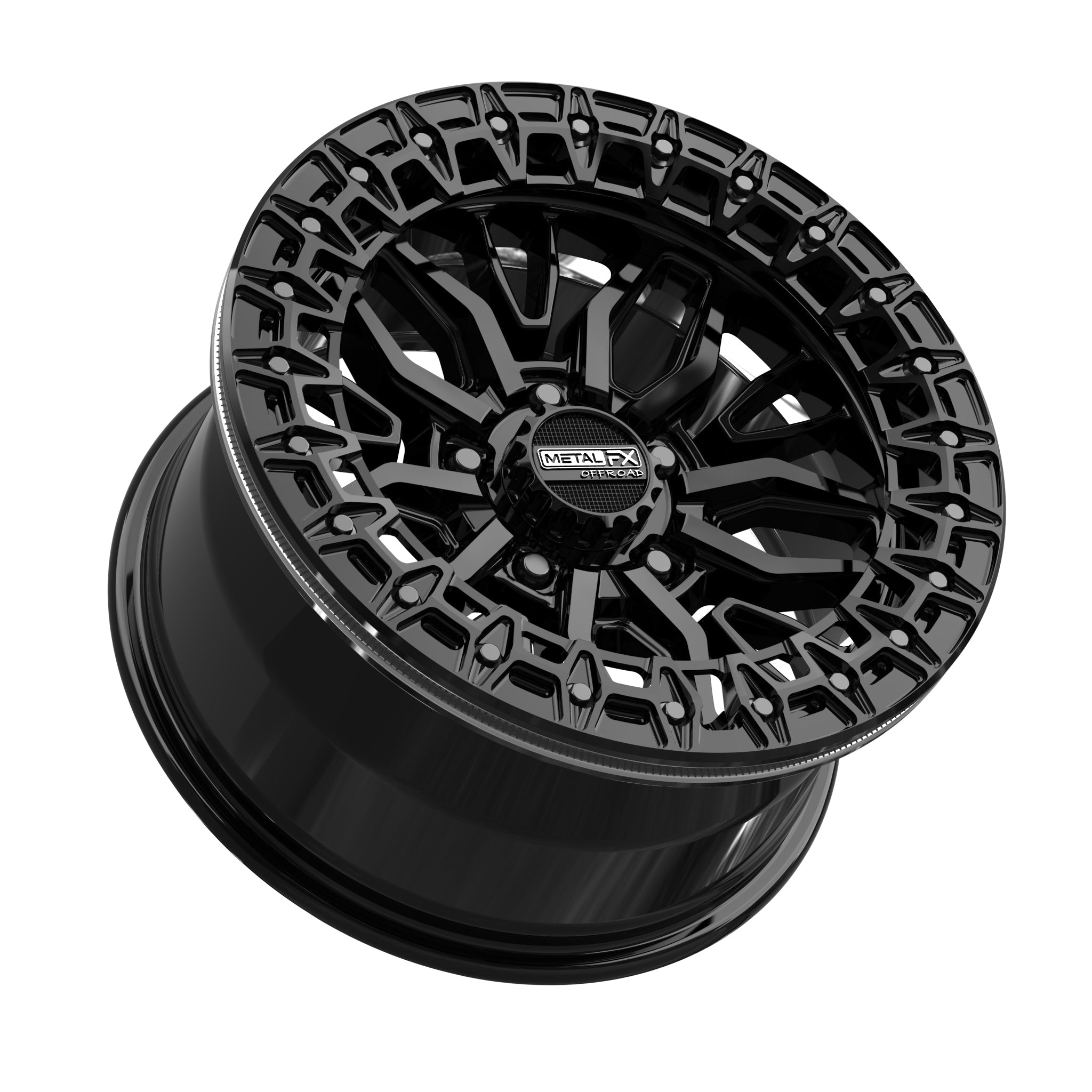 Mayhem R Gloss Black Beadlock UTV Wheel - Ultimate Terrain Mastery - J.I. MOTORSPORTS 626