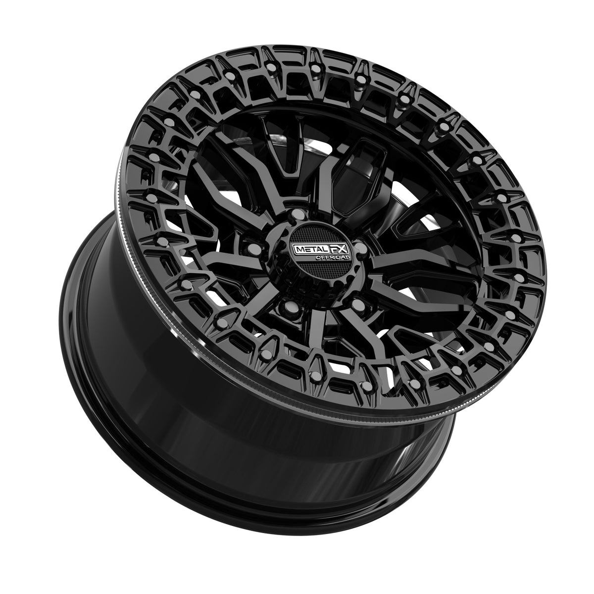 Mayhem R Gloss Black Beadlock UTV Wheel - Ultimate Terrain Mastery - J.I. MOTORSPORTS 626