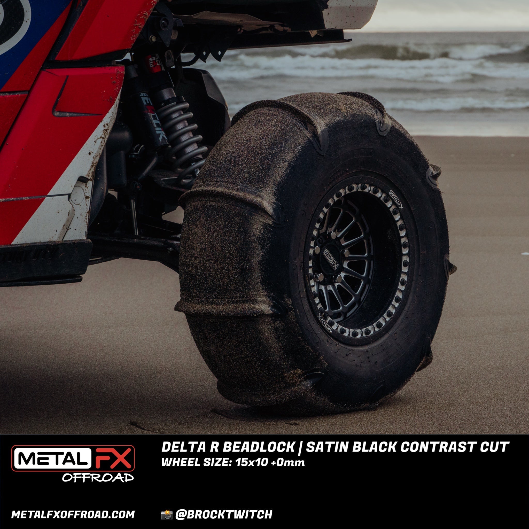 Delta R Beadlock | Satin Black Contrast Cut - J.I. MOTORSPORTS 626